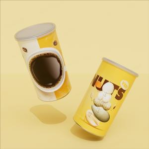 Air Tight Coffee Powder Round Paper Tube Packaging for Protein Powder Packaging