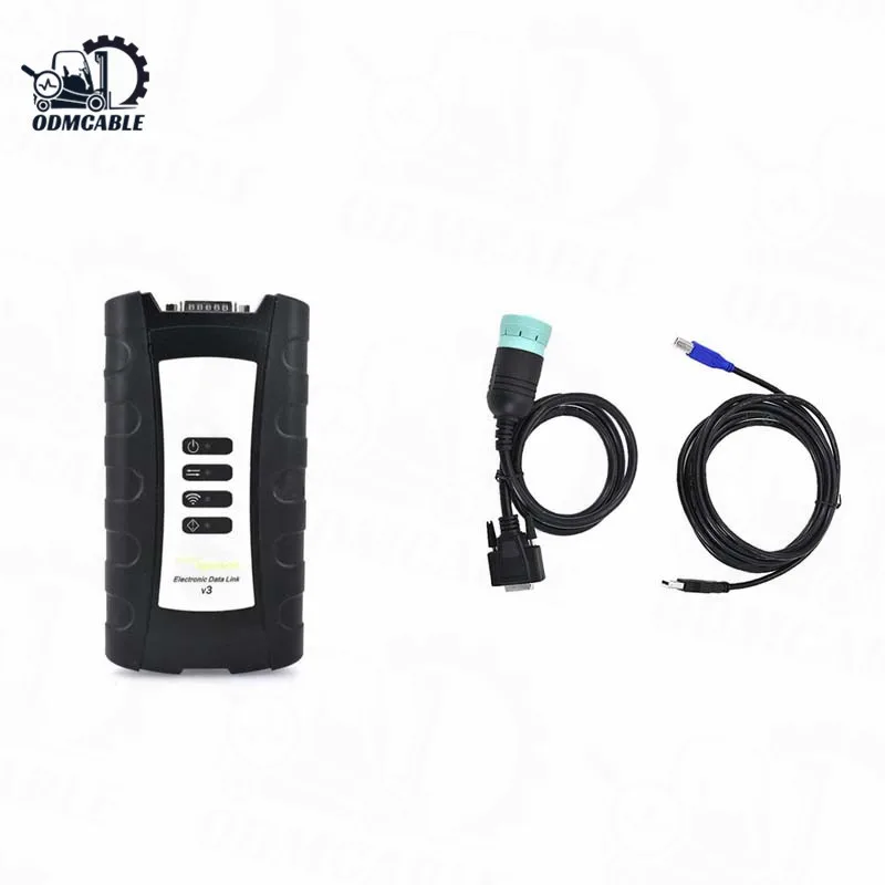 для EDL Scanner Interface Для JohnDeer EDL V3 Сельскохозяйственный трактор Тяжелые транспортные средства Диагностический комплект инструмента JD Сервис