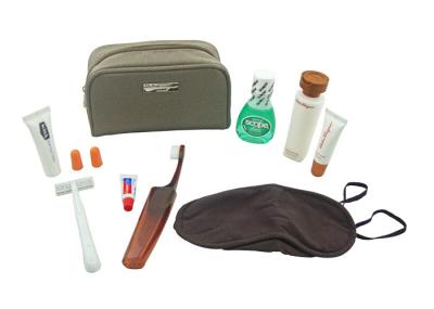 Advanced Flight Trip First Class Amenity Kits / Luxury Travel Kit With 8 Items