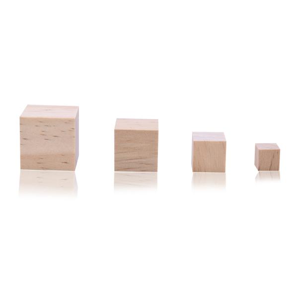 Блоки незаконченных деревянных ремесел сосны 1.5cm дерева деревянные квадратные