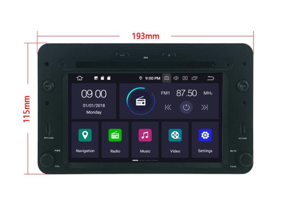 6.2 Screen OEM Style with DVD Deck For Alfa Romeo Spider 159 Brera 159 Sportwagon 2006-2012
