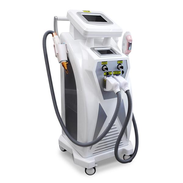 1064nm/532nm OPT IPL RF ND YAG Laser Hair Removal Machine 3 Handles