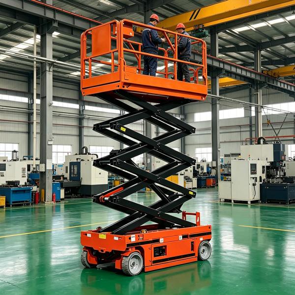 Aerial Lightweight Scissors Lift Platform Autonomous Driveable EN Certificated