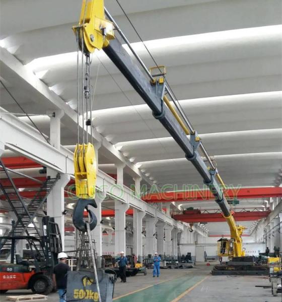 1T30M Telescopic Boom Marine Cranes for Ship Desk Cargo Lifting