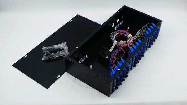 XYFiber 48Port Rack Mount Fiber Optic Terminal Box , Fiber Patch Panel 2U 19 inch
