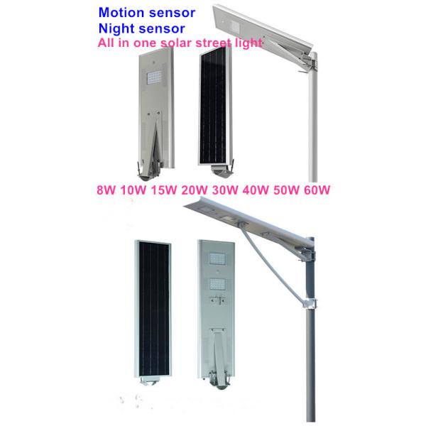 aluminum IP65 all in one led solar garden street light 20w