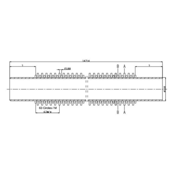 DELLOK Углеродистая стальная пробковая трубка для воздухоохладителя