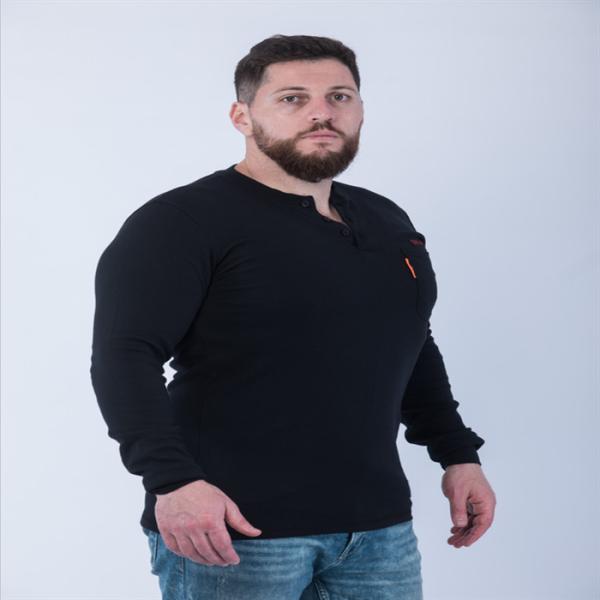 Хлопок связал рубашку FR Henley