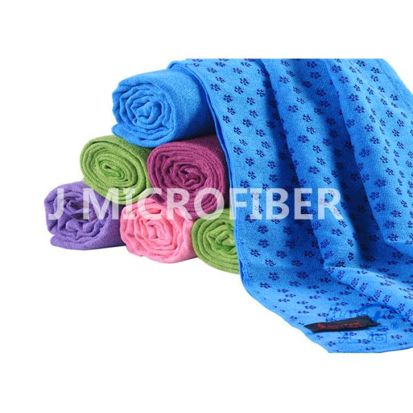 Квадратное полотенце йоги Skidless Non-Выскальзования PVC/супер вещество-поглотителя полотенце йоги скида Non