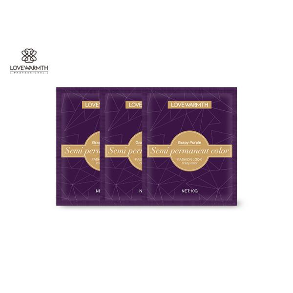 Non Toxic Natural Semi Permanent Hair Color Rose Red Color No Ppd For Female