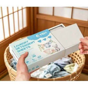 Plastic Free Eco-Friendly Laundry Detergent Sheets for Premium Cleaning of Tough Stains