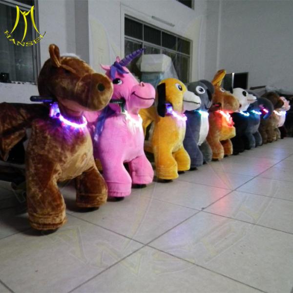 Hansel stuffed animal car ride electric coin operated pony rides for kids zoo riders at the mall riding dinosaur toys