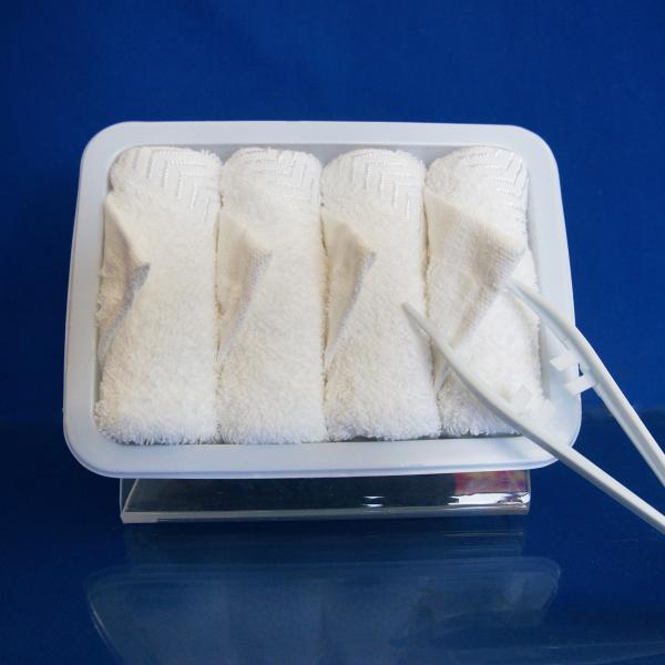100% Cotton Satin Viscose Disposable Airline Hot Towel