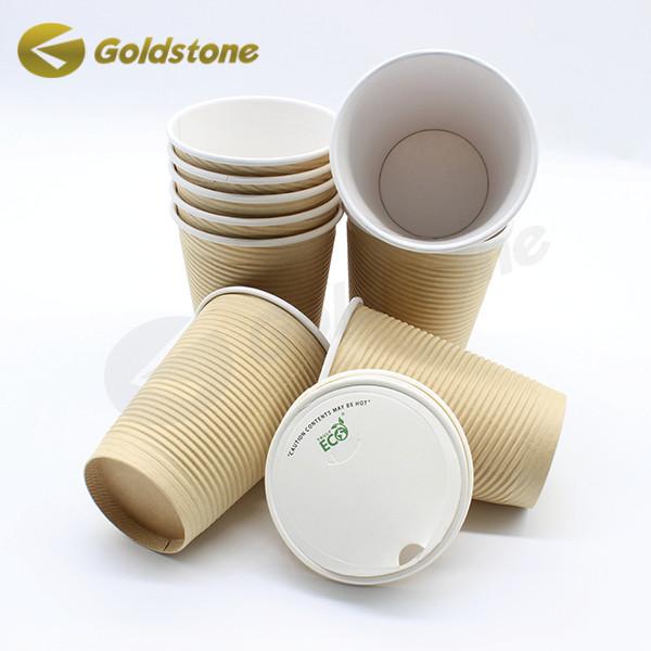 8oz Secure Lids Coffee Disposable Drinking Cups For On - The - Go Consumption