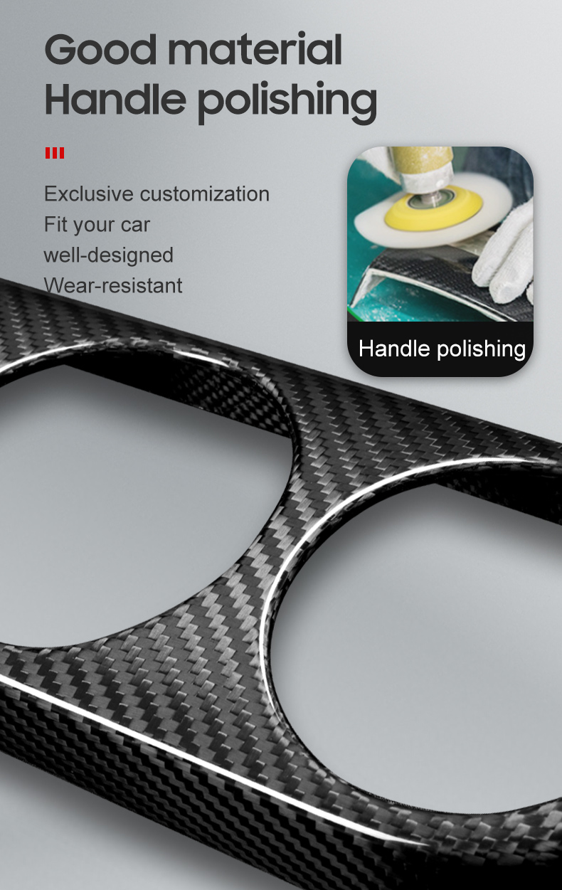 Dry Carbon Fiber Car Cup Panel Cover for Lexus IS 2013-2018 Year