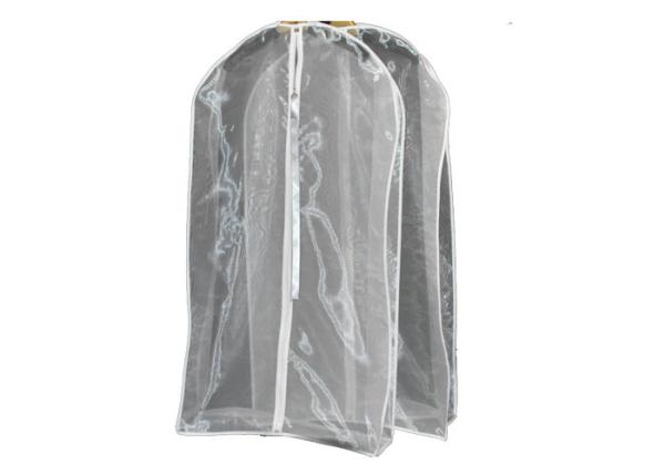 Foldable customized Organza transparent dust-proof Garment Bag for promotion