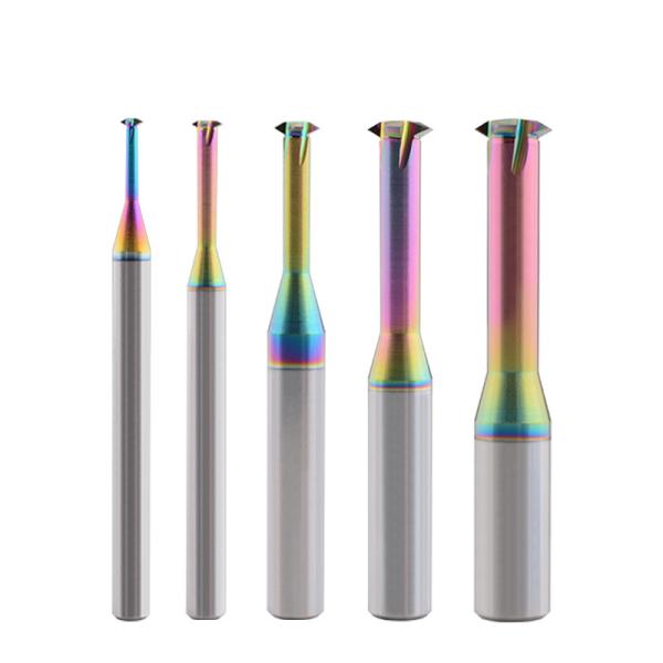 DLC Coating Threading End Mill Single Tooth 60 Degree For Aluminum