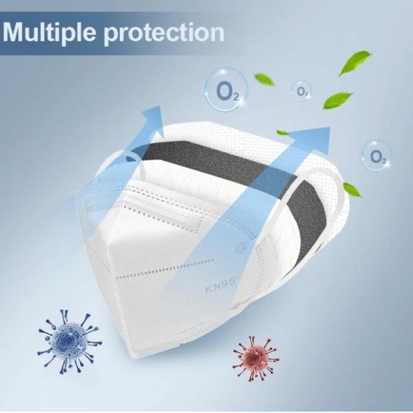 N95 Disposable Respirator For Anti Pollution / Bacteria / Dust / Covid-19