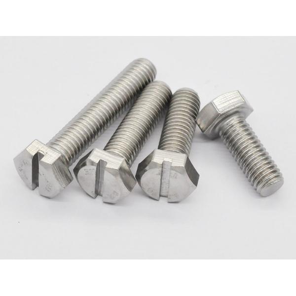 GB29.1 Slotted Hex Head Cap Screw , Fully Threaded Stainless Steel Hex Bolts