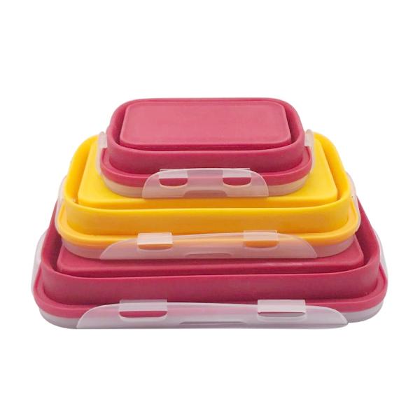 Offers Online American Black Silicone Lunch Box Storage boxes organizer