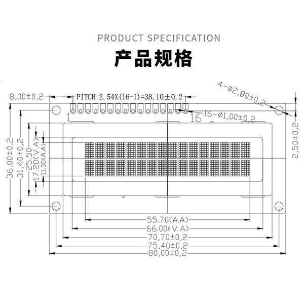 Модуль дисплея голубого экрана I2c 16x2 Arduino Lcd модуля модуля 5V 16x2 Lcd LCD характера LCD1602