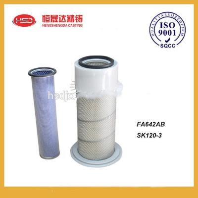 Filtro de ar da máquina escavadora de SK120 3 FA642AB Kobelco