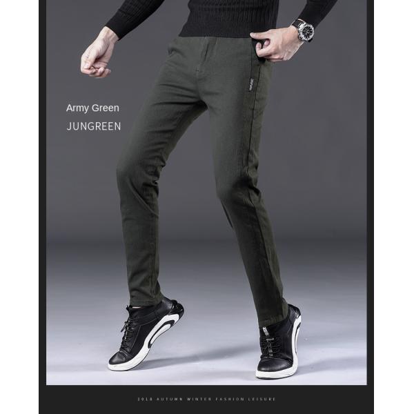 None Printing Methods Men's Casual Pants Elastic Cotton Suit Pants for Men's Clothing