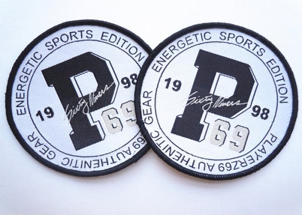 Rubber 3D Custom Clothing Patches Embosssed With Backing