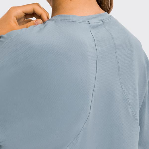 Нейлона фуфаек рукава женщин жаккарда йога длинного свободная покрывает быстро сухой