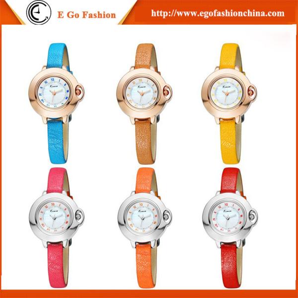 KM17 KIMIO Women Men Unisex Watches Quartz Sport Wrist Watch Leather Band Letters Analog