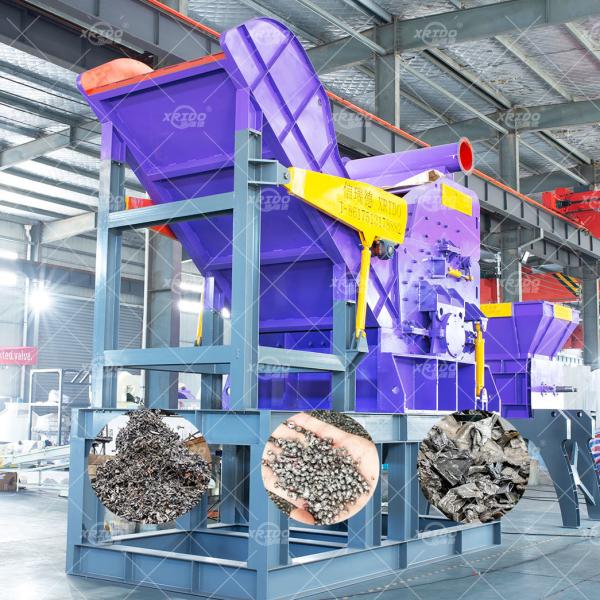 Multifunctional Scrap Metal Recycling Equipment 18.5kw Iron Scrap Crushing Machine