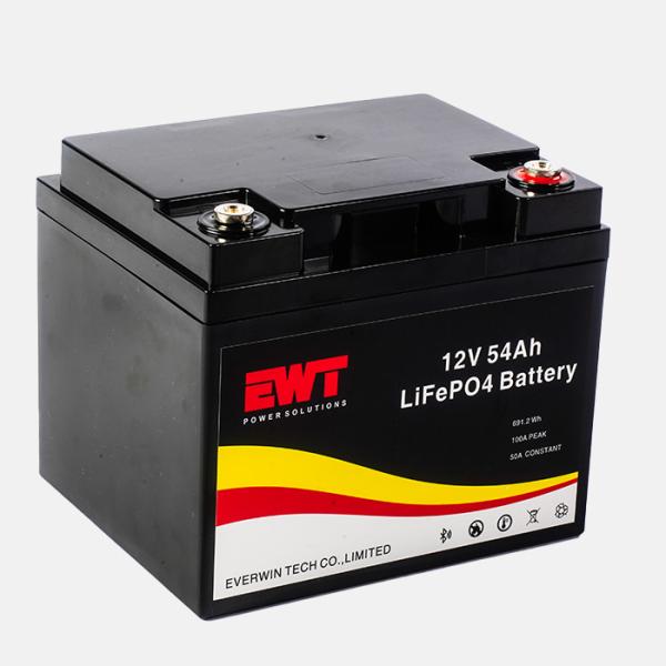 Batería de almacenamiento comercial LiFePO4 Batería de litio de 12,8 V 54 Ah