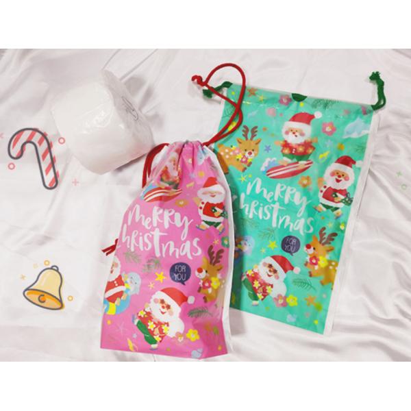Custom LDPE Rope Tote Bag / Bundle Mouth Gift Packing Bag