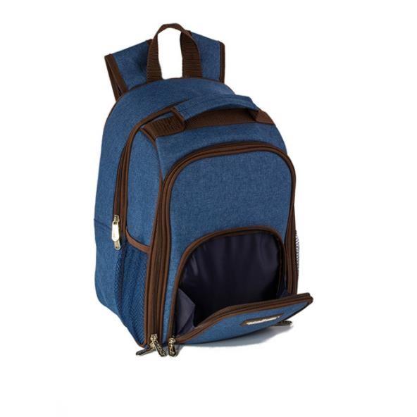Picnic Backpack for 4 Person with Blanket Picnic Basket Set for 2 with Insulated Cooler Wine Pouch