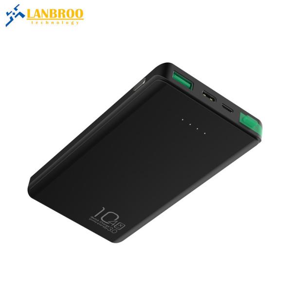 LPQ-01 Lanbroo Power Bank 10400MAH QC3.0 Fast Charge Power Bank with Cable Mobile Portable Charger