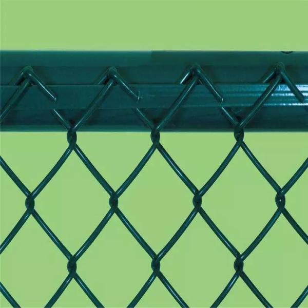 Square Chain Link Metal Net Steel Wire Mesh Fence PVC Coated 2.4 Meter