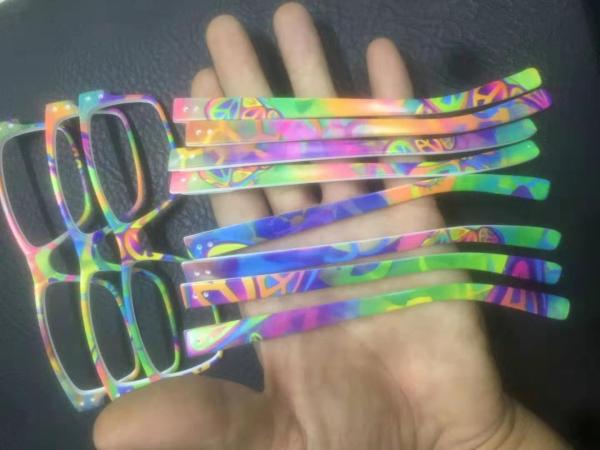 Pantone Color Eyeglasses Frame Decals , Heat Applied Film Easy To Cut