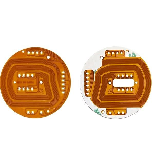 1 Layer PCB Flexible ENIG 1oz PCB Yellow Cover Film 52.81*52.81mm