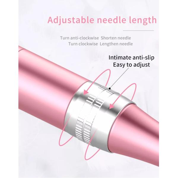 Профессиональный радиотелеграф Microneedling пишет регулируемую микро- Needling профессиональную машину Microneedle ручки Derma