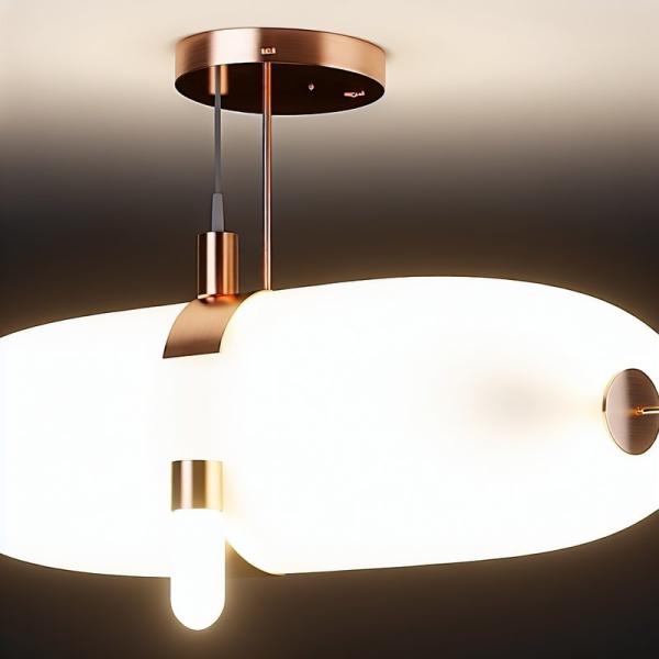 ALOUETTE Contemporary Brass Copper Adjustable Height E12 Base ChanDELIER