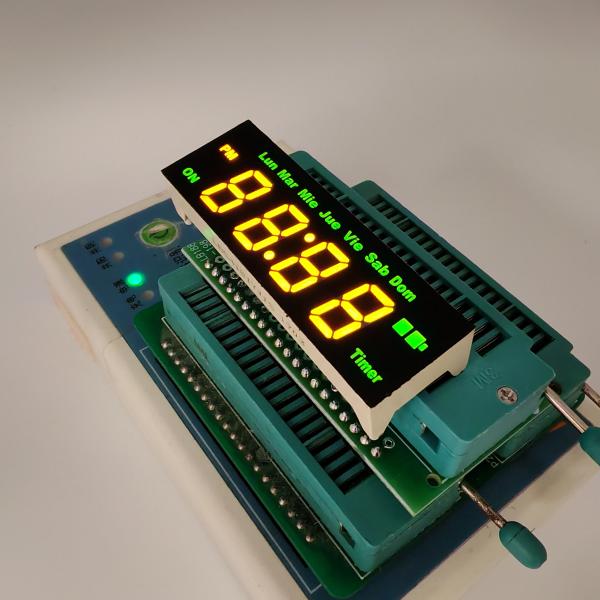 4 Digit 7 Segment Yellow/Green LED Display For Timer Control