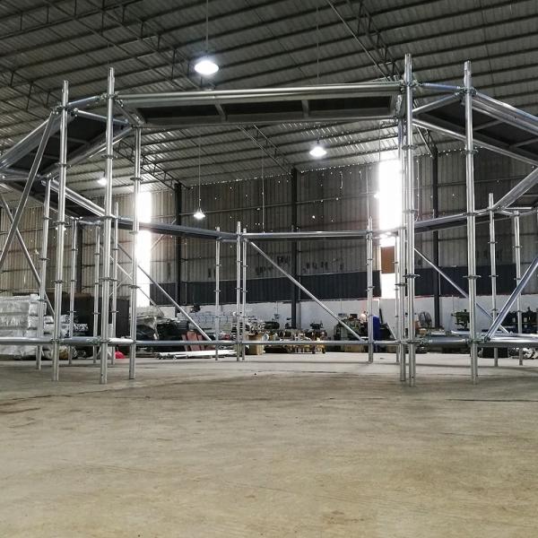 Tour d'échafaudage mobile en alliage d'aluminium 200 kg/m2 avec des structures circulaires à verrouillage de pin à verrouillage de disque