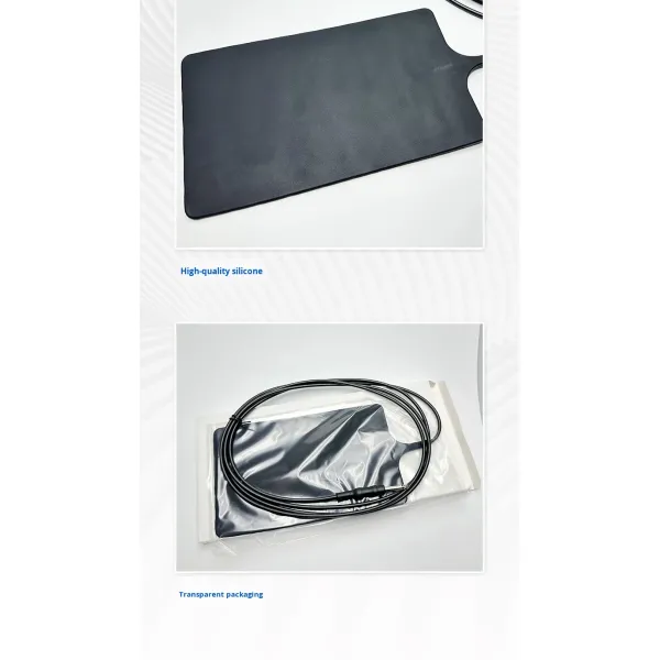 6.3 Single Public High Temperature Resistant Reusable Silicone Negative Electrode Plate Beauty Instrument 3000MM Guangdong Black