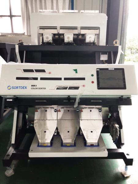 1.4KW 4T/H 220V 50HZ CCD 3 Channels Rice Color Sorter