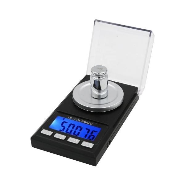 Convenience Stores Mini Pocket Digital Scale for Diamond Jewelry 50g Gold Silver Capacity 0.001g Resolution OEM Customizable