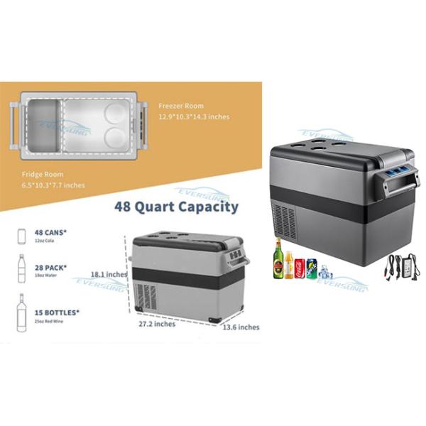 45L 55L Caravan Camping Portable Fridge Freezer Car Boating Bar Fridge 45W