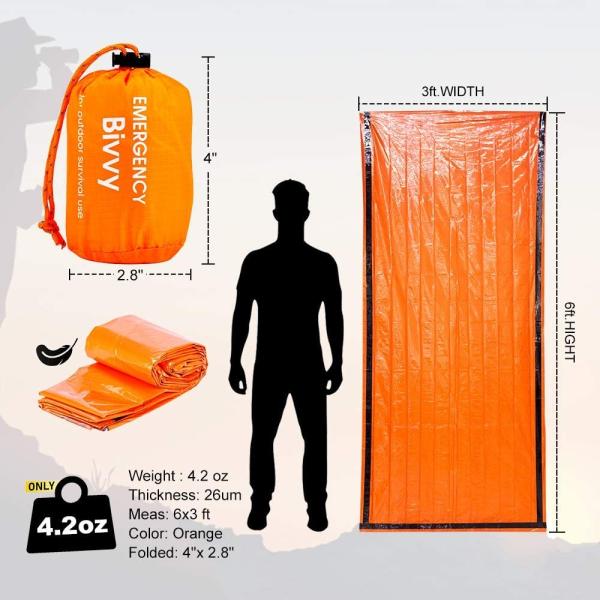 Waterproof Emergency Sleeping Bag Keep Warming Survival Bag Emergency Blanket Emergency Survival Supplies