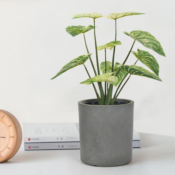 Modern Artificial Potted Floor Plants For  And Garden Decoration Philodendron Birkin
