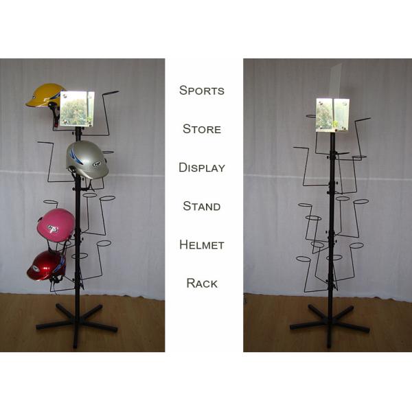 Support d'affichage d'habillement en métal de casque de moteur