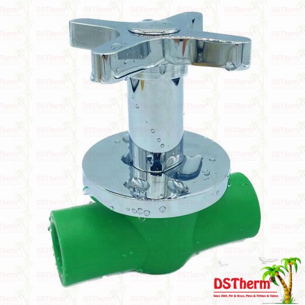 Ppr Chrome покрыло латунный шариковый клапан наддува шарикового клапана 20mm 25mm патрона PPR 32mm высокий